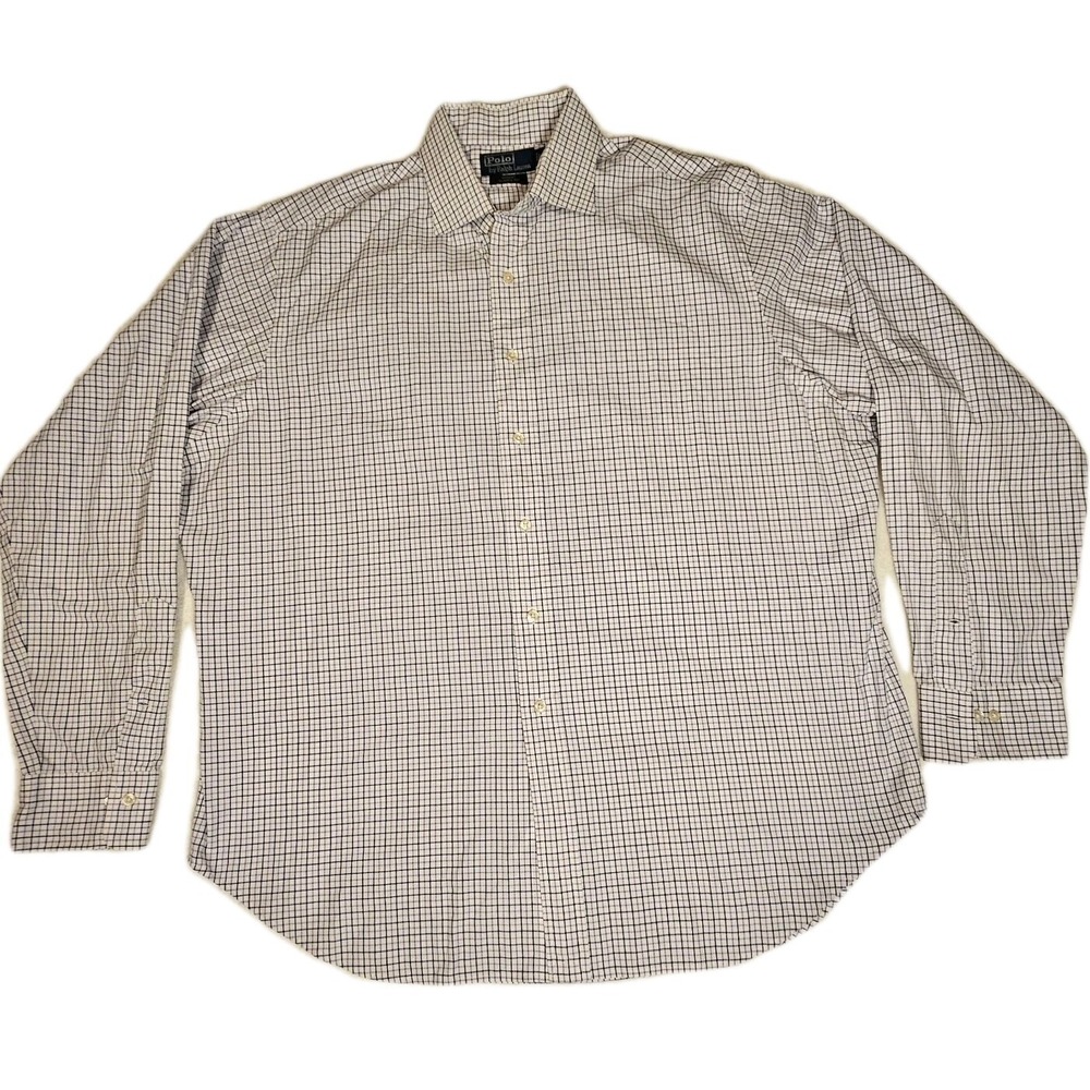 POLO RALPH LAUREN Button Down Shirt Men's Size 17.5 Regent Classic Fit